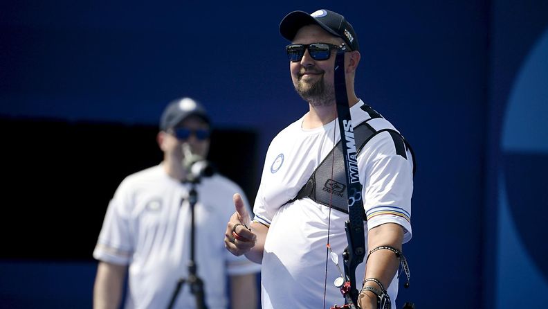 Antti Tekoniemi nautti Pariisin olympia-areenan ilmapiiristä. 