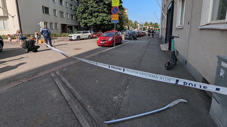 Töölö, Stenbäckinkatu, räjähdysturma