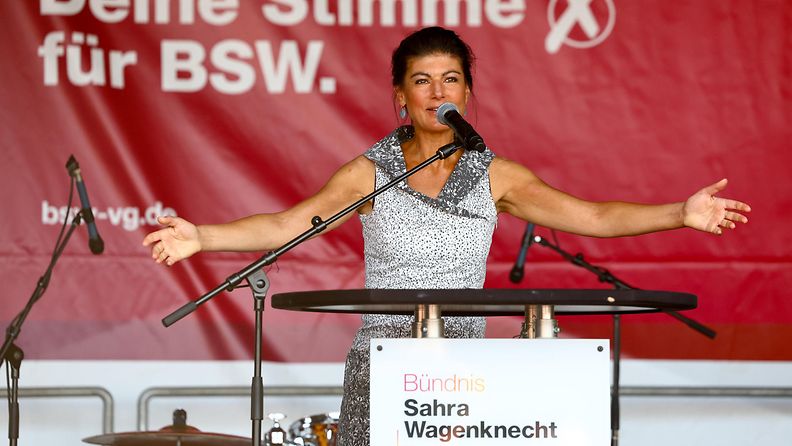 BSW:n Sahra Wagenknecht 28. elokuuta.