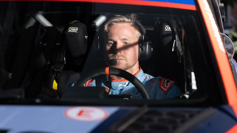 Esapekka Lappi ajoi ensi kertaa kilpaa WRC-autolla vuonna 2017. Kuva tämän kauden Suomen MM-rallista.