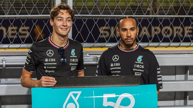 George Russell & Lewis Hamilton