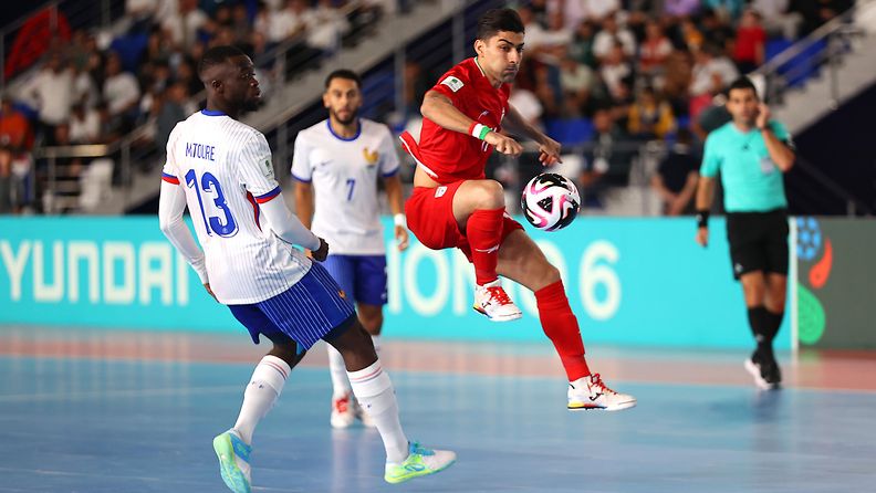 Iran peittosi Ranskan futsalin MM-kisoissa. 