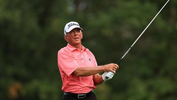 Reed Hughes, 71, pelaa PGA-kisassa hienoa golfia häntä jopa 50 vuotta nuorempien joukossa. 