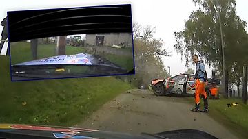 Andreas Mikkelsen ajoi ulos. 