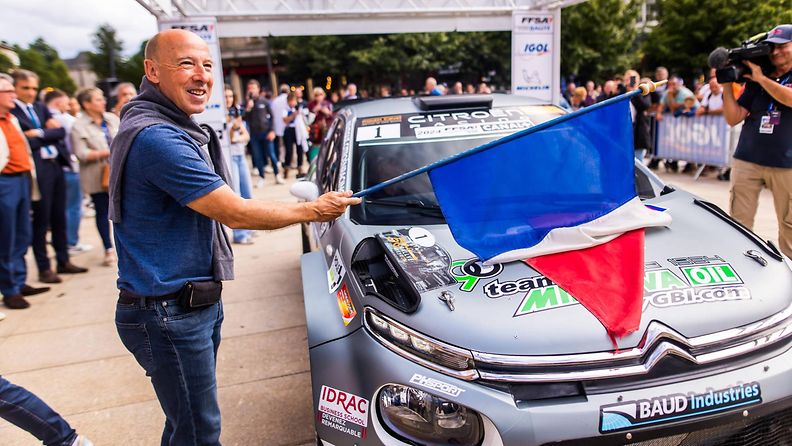 Didier Auriol Ranskan rallisarjan osakilpailussa viime heinäkuussa. 