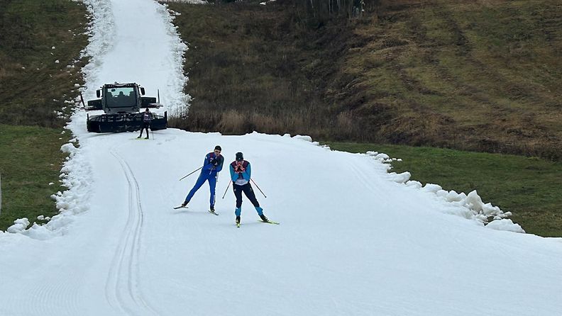 Ensilumenlatu, säilölumi, Vihti, hiihto, latu