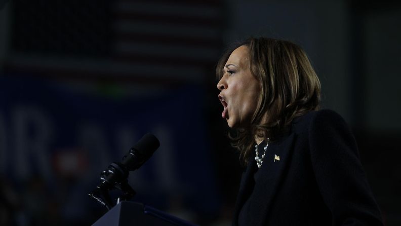 Kamala Harris Allentownissa Pennsylvanian osavaltiossa 4. marraskuuta.