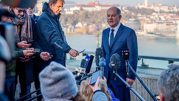 Saksan liittokansleri Olaf  Scholz 8. marraskuuta.