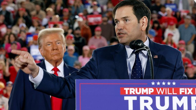 Marco Rubio ja Donald Trump 4. marraskuuta.