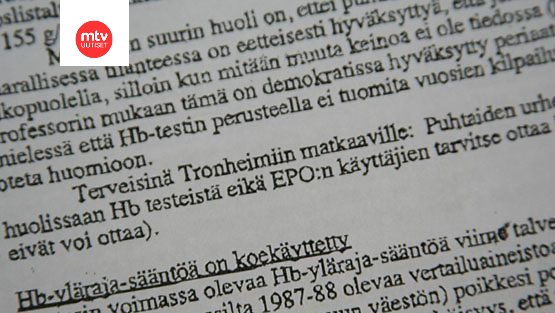 Videman: Epo-muistio ei ollut ohje suomalaisille 